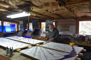 Cain Inc Assembling Stained Glass Art Window Religous Sacred Grace & Glory