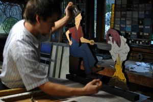 Cain Inc. Billy Ireland Daniel White Weathervane Painting Art