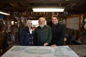 Cain Inc. Customers Happy Beveled Glass Leaded Glass Stained Glass Art Window