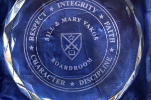 Cain Inc. Fork Union Military Academy Carved Glass Sandblasted Glass Vinyl Cutting Art