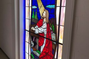 Cain Inc. Northside Baptist Church Stained Glass Sacred Religous Restoration Protective Covering 8
