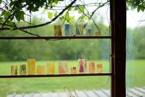 Cain Inc. Painted Glass Test Samples Study Stained Glass Art Glass