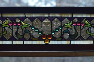 Cain Inc. Stained Glass Art Glass Beveled Transom