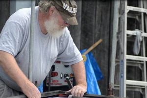 Cain Inc. Wayne Cain Craftsman Metalworking Stained Glass Bronze Frame