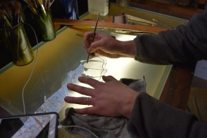 Cain Inc. Wayne Cain Daniel White Painting Painted Glass