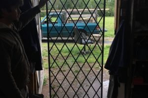 Cain Inc. Wayne Cain Leaded Glass Transom Door