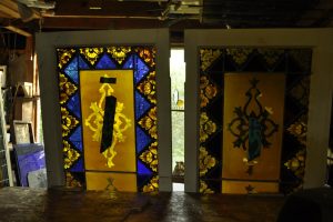 Cain Inc. Wayne Cain Restoration Paintged Glass Stained Glass