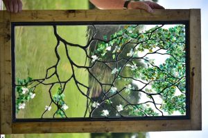 CainArtGlass_3860 (Medium) flameworking glass leaves solder sculpturing dogwood flowers glass petals