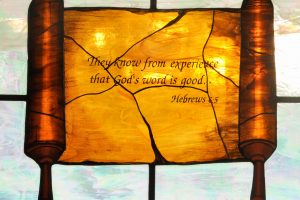 CainInc-157 Stained Glass Painted Glass Sacred Religious Church Art Glass Wayne Cain Daniel White