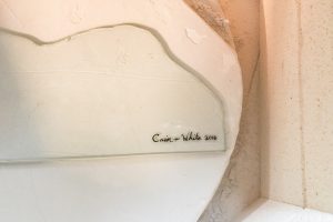 CainInc-165 Painted Glass Kiln Fired Wayne Cain Daniel White