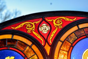 CainInc-178 Daniel White Stained Glass Painted Glass Religous Sacred