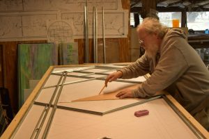 Grace & Glory Cain Inc. Wayne Cain Art Glass Stained Glass Planning Assembling