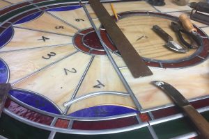 Little Zion Wayne Cain Stained Glass Painted Glass Medallions