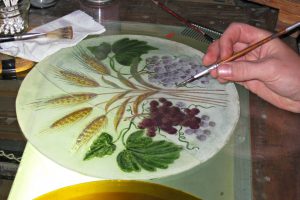 Painting Cain Inc. Daniel White Stained Glass Art Glass