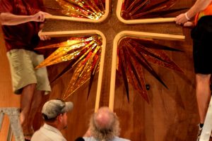 Stained Glass Mirror Cross St Johns Lutheran Church Emporia Virginia (2) (Large)