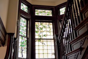 Stained Glass Morning Glory Window Repair