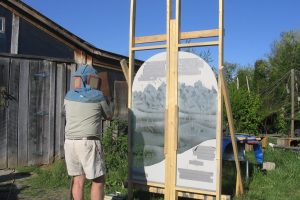 Wayne Cain Cain Inc. Carving Glass Art Glass