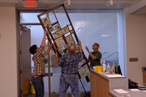 Wayne Cain Inc. Stained Glass Art Glass Billy Ireland Cartoon Library and Museum Installation