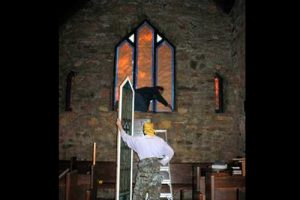 Stained Glass Restoration Church of Our Savior Charlottesville VA 01
