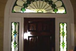Traditional Stained Glass Transom Beveled Glass Entryway 02